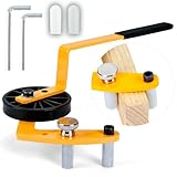 ToolSentryX Deck Board Straightening Tool, Heavy Duty Steel with Protective Silicone Sleeves, Fits 2x4 Lumber, Board Bender for Composite Deck Installation, Adjustable 1.6–2.8 in Legs