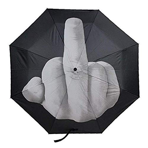 GGOOD Dedo De Viaje Paraguas Ligero Creativo Paraguas Plegable Medio Impreso Paraguas Paraguas De La Lluvia Hombres Mujeres Regalo Divertido Cover