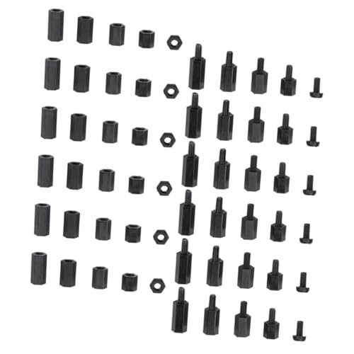 JEWEDECO 180pcs Nylon Hexagonal Standoff Kit M3 Nylon Column Spacer Set with Male-Female Threaded Screws for Laptop, Motherboard, and Circuit Board Assembly in Electronics Maintenance
