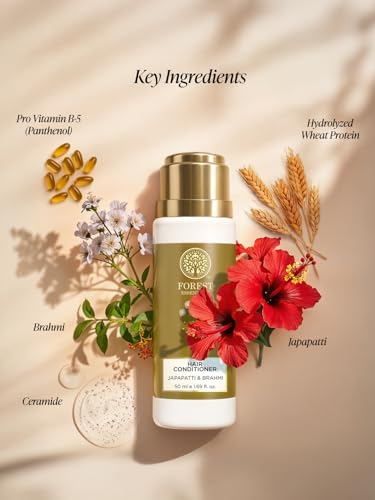 Image of Forest Essentials Hair Conditioner Japapatti & Brahmi | Ayurvedic Hair Conditioner | Nourishing Natural Conditioner for Dry, Frizzy & Chemically Treated Hair | For Women & Men | Travel Size