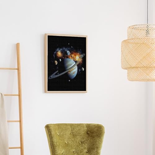 Kit créatif diamant 5D Jupiter idée cadeau déco murale bureau - 6