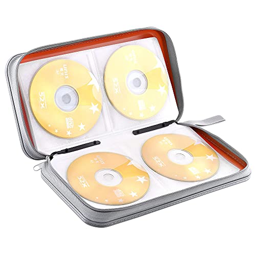 Bivisen - Custodia A Portafoglio Per Cd, Capacità 80 Dvd, Vcd E Blu-Ray - 5