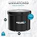 Explore Ice Bath Pro Max Extra Large Outdoor Inflatable Portable Athlete Cold Water Therapy Plunge Barrel Bath Tub with Lid and Carry Bag, Black/White