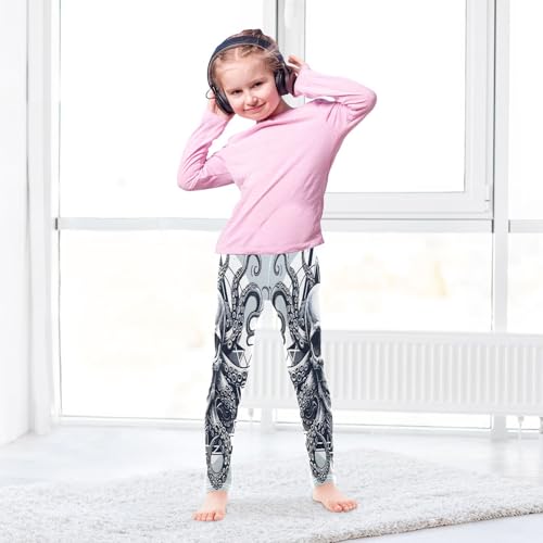 Toddler Girls Leggings Printed Yoga Pants Leggings Octopus Skull Head for Kids4
