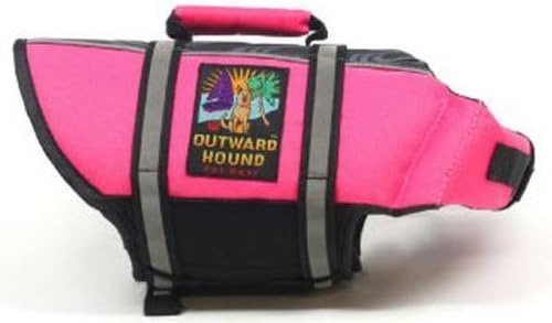 Outward Hound Pet Saver Life Jacket, Pink, X-Small