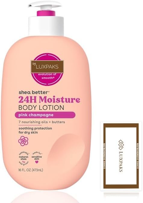 Body Care Set: E.O.S. Pink Champagne Lotion + LUXPAKS Wipe