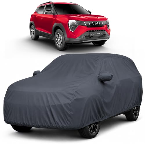 Image of Autofact Premium Car Cover for XUV 3XO | All Weather Waterproof Full Body Car Cover | Light-Weight Triple-Stitched Outdoor Shield with UV Protection, Dustproof & Heat-Resistant