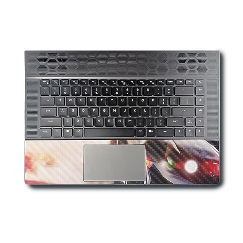 Image of MightySkins Carbon Fiber Skin Compatible with Alienware X16 R1 (2023) Full Wrap Kit - Headlight Flare | Protective, Durable Textured Carbon Fiber Finish | Easy to Apply | Made in The USA