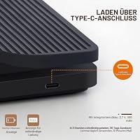Bagail Digitale Kaffeewaage mit Timer 0,1 g Hochpräzise Elektronische Küchenwaage mit Großem Display und Automatischer Tarierung, Wiederaufladbare Waage für Filterkaffee, Max. Gewicht 3 Kg – Ansicht 7