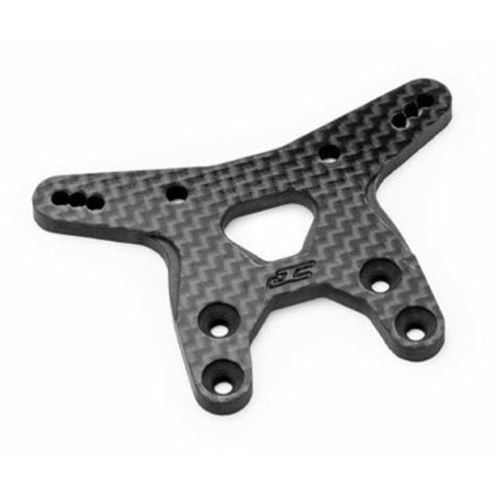 J Concepts 5187-2 RC10b7 Carbon Fiber Front Shock Tower Black Fits RC10b7 RC10b