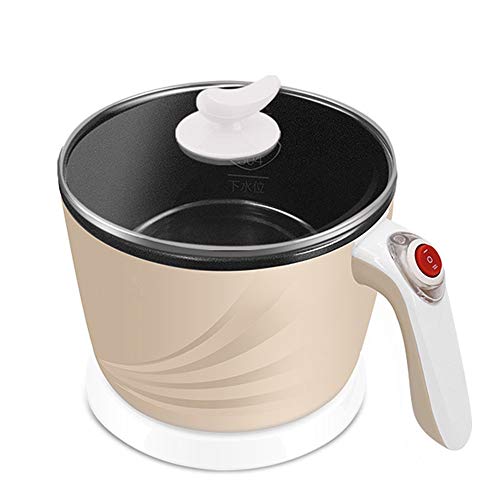 Xyanzi dianzhuguo 1.2L Multi-function Electric Skillet Is Suitable for Household 1-4 People Electric Cooker 304 Stainless Steel Split Structure 600W (color : Brown A)