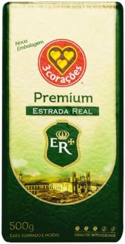 3 Corações Café Torrado e Moído Premium Estrada Real, 500G vácuo