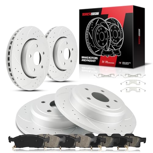 Torchbeam Front and Rear OE Brake Rotors & Ceramic Brake ...