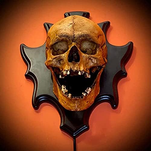Halloween Skull Lamp, Night Light Wall Decoration, 3D Skull Lantern with Switch Control, Horror Skull Decoration lamp