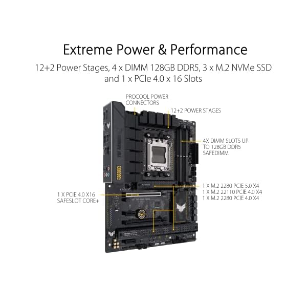 ASUS TUF Gaming B650-PLUS (VRM de 14 Fases, PCIe 5.0 M.2, DDR5) - Image 4