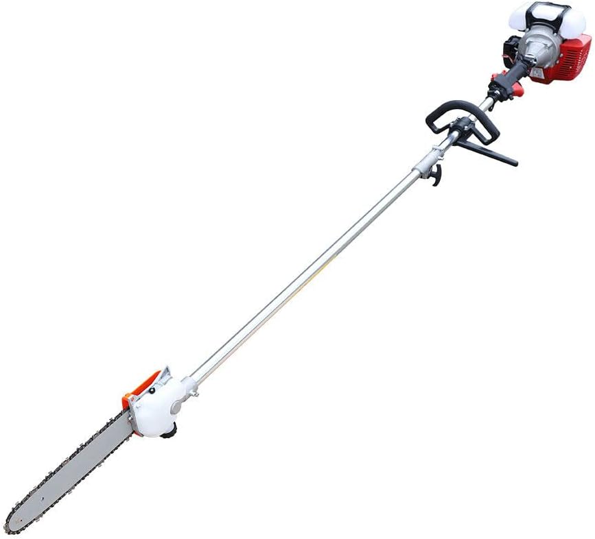 42.7CC 2 Stroke Tree Trimmer Chainsaw Long Reach Chain Saw Pole Saws 12" Gas Pole