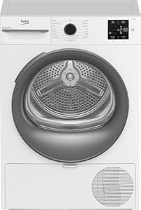 Beko BM3T30210W1 Wäschetrockner, 10 kg, Frontlader Wärmepumpentrockner, Hygiene Trocknen & Hygiene Auffrischen, kombinierter Filtermechanismus, 15 Programme, Knitterschutz, AquaWave Schontrommel, Weiß