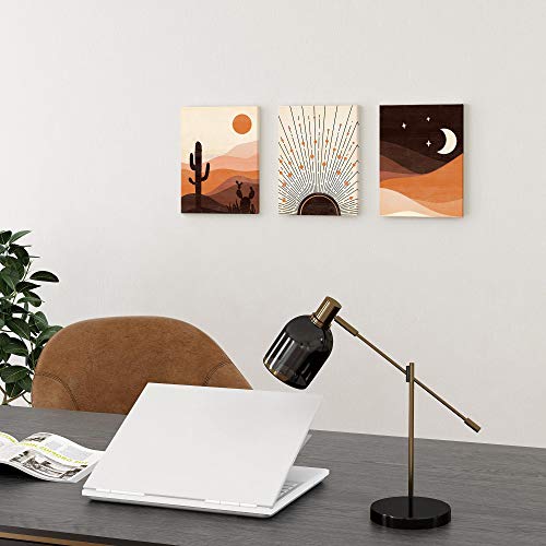 Art mural boho désert triptyque 40x60cm sans cadre chic - 3
