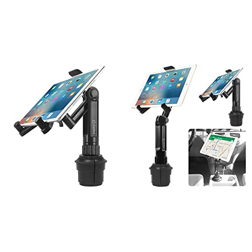 Cellet Universal 360 Adjustable Cup Holder Tablet Automobile Mount Cradle & Cup Holder Tablet Mount, Tablet Car Cradle Holder Made Compatible For 2022 Ipad Pro New Air #TOP15
