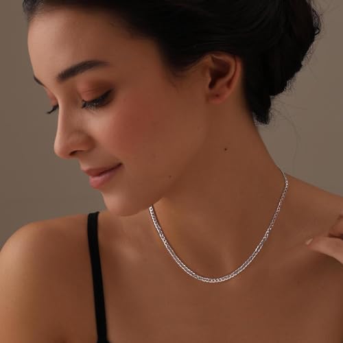 Chaîne cubaine en argent 925 LeCalla, le cadeau parfait pour homme et femme