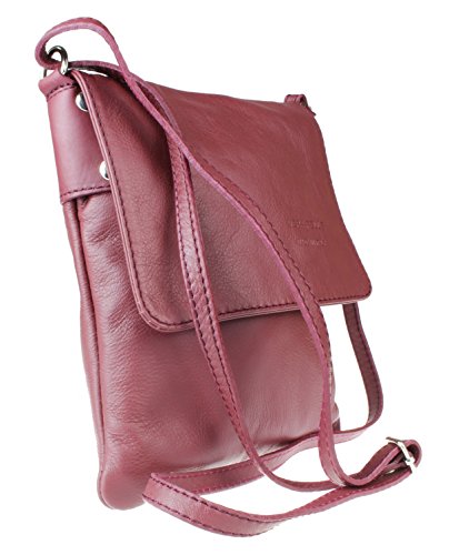 Girly HandBags Womens Italian Leather Shoulder Bag Small Cross Body Messenger Soft Leather Vera Pelle Phone Holder Holiday2