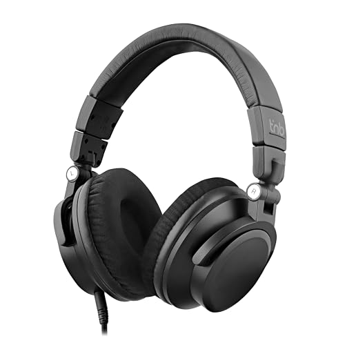 T'nB - Casque Filaire Monitoring Studio, Super englobant, Pads rotatifs, Mousses en Velours - Noir