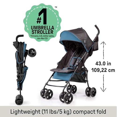 Ingenuity 32873 Summer Infant, 3D Mini Convenience Stroller – Lightweight Stroller With Compact Fold Multiposition Recline Canopy thumb #1