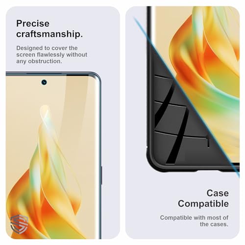 Image of TPU hydrogel Edge to Edge Screen Protector Guard For Oppo Reno 8T (6.7 Inch) With Installation Kit | Fingerprint Compatible | Edge to Edge Coverage