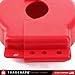 TRADESAFE Gate Valve Lockout - Red Valve Lockout Device, Lockout Tagout Valve Adjustable for 1 inch to 6-1/2 inch Diameter Valve Handles, Industrial Grade Polypropylene