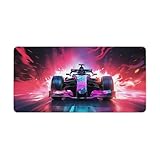 FeoYoed Large Mouse Pad F1 Racing Desk Mat Computer Accessories Gaming Office Organizers Supplies Decor Essentials Keyboard Pads for Desk Rubber 30x60cm