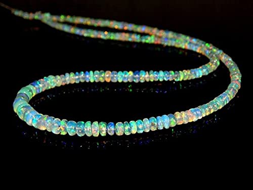 Opal Éthiopienne LKBEADS perles rondelles naturelles de 5.4x3 mm pour joaillerie unique