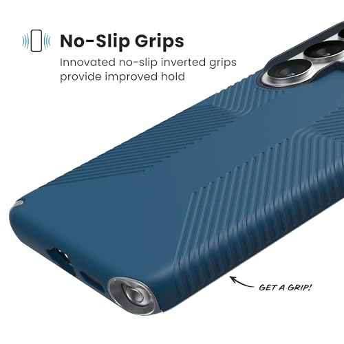 Image of Speck Samsung Galaxy S26 Ultra Presidio2 Grip + Magnet Case - Deep Sea /Silver Metallic /Spell Blue