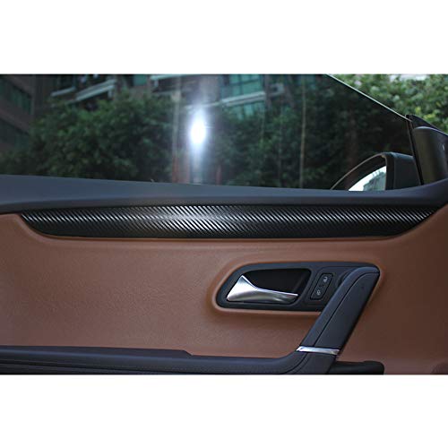 Pegatinas de vinilo rosa de carbono 3D para personalizar el interior de tu coche 4