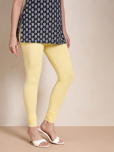 Image of TWIN BIRDS Tailored Cut and Classic Fit Super Stretchable Elastane Fabric Churidar Leggings for Women