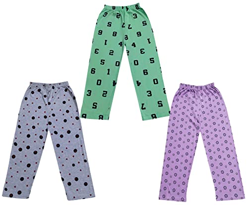 Image of KAYU Kid's Boy's and Girl's Printed Cotton Regular Fit /Track Pant |Pyjama [Pack of 3]