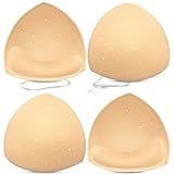 KSang Waterproof Bathing-Suit Padding Inserts - Swimsuit Padding Inserts Push up for Women | 2 Pairs Sewn-Edge Bikini Inserts for D Cup
