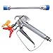 JWGJW Airless Paint Spray Gun with 10 Inch Airless Extension Pole and A 517 Nozzle Tip,Swivel 1/4