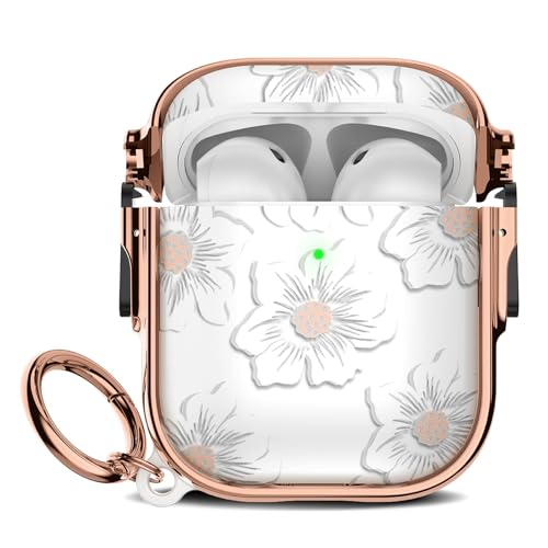 Image of for Apple Airpods 2nd Generation Case,Soft Shockproof Airpods 2 Case Cute Cover for Girls Women with Keychain for Airpods 2nd /1st Cases with Lock,Morning Glory
