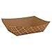 SCT Paper Food Baskets, Brown/White Check, 1/2 lb Capacity - 1000 baskets.