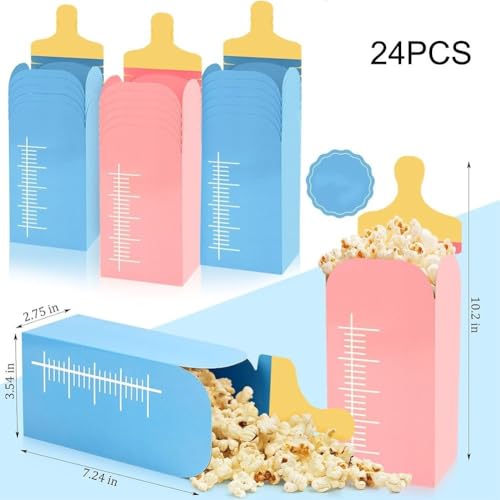 Baby shower réussie avec la boîte à popcorn 24 pièces pour table de buffet