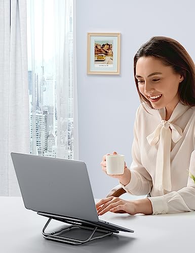 Mchose Laptop Stand, 360 Swivel Aluminum Computer Stand Ergonomic Laptop Riser Notebook Holder Compatible With 17.3Inch Macbook Air Pro, Dell Xps, Hp, Lenovo More Laptops,Grey #TOP5