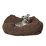K&H Pet Products Cuddle Cube Pet Bed Small Mocha 24" x 24"