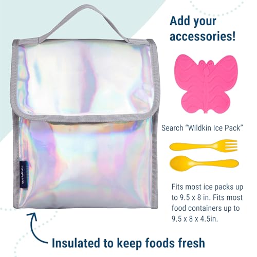 Image of Wildkin 55904 Lunch Bag, One Size, Holographic
