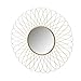 LOLAhome Espejo Flor Dorado de Metal de Ø 56 cm
