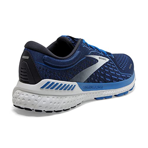 Brooks Men's Adrenaline GTS 21 Running Shoe - Navy/Stellar/White - 12