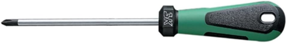 Stahlwille 48301002 4830 3K DRALL Cross-head Screwdriver - PH2, 100mm Blade - Chrome Alloy Steel, Matte Chrome Plating, Black Tips, Comfortable Handle - Manufactured in Germany
