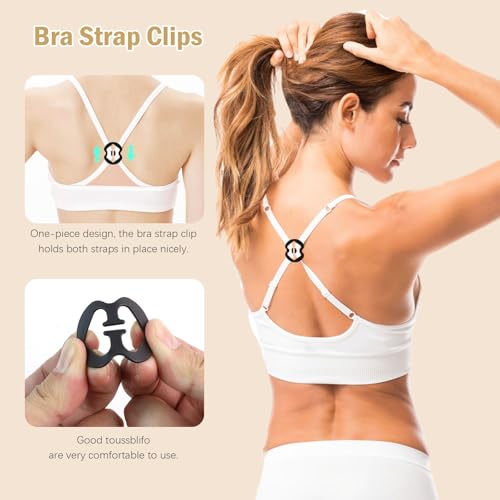 30 Pcs Set Anti-Slip Bra Straps Holder, 24Pcs Bra Clips and 6 Pcs Adjustable Non Slip Bra Straps for Full Cup Size4