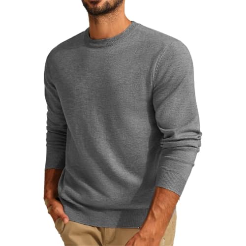 Men's Long Sleeve Crew Neck Lightweight Knitted Sweater Pullover Casual Outdoor Jogger Sweaters2
