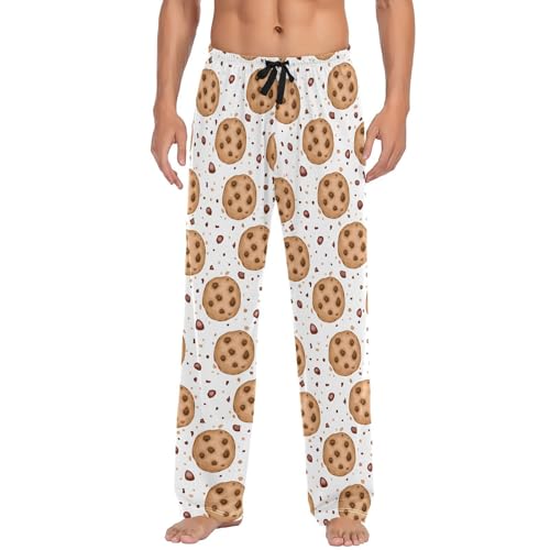 Laprad Men's Cookies Pajama Pants Lounge Pjs Bottoms Soft Sleep Pant with Pockets Drawstring2