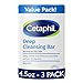 Cetaphil Deep Cleansing Face & Body Bar for All Skin Types, 3 Count